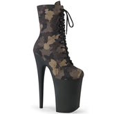 9 Inch Heel INFINITY-1020CM Green Camo-Mesh